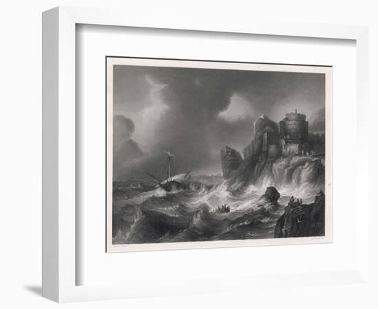 The Shipwreck-null-Framed Art Print