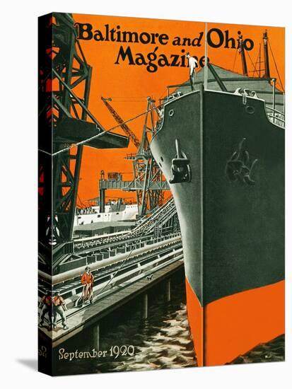 The Shipyard 1920-Nicoll-Stretched Canvas