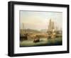 The Shipyard at Hessle Cliff, 1820-John Wilson Carmichael-Framed Giclee Print