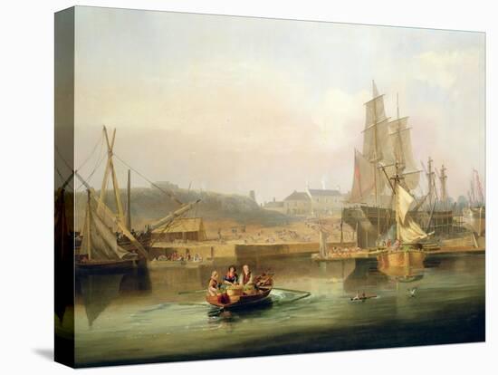 The Shipyard at Hessle Cliff, 1820-John Wilson Carmichael-Stretched Canvas