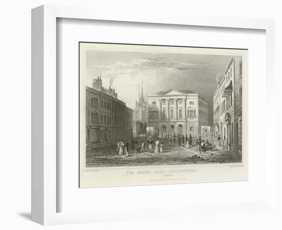 The Shire Hall, Chelmsford, Essex-William Henry Bartlett-Framed Giclee Print