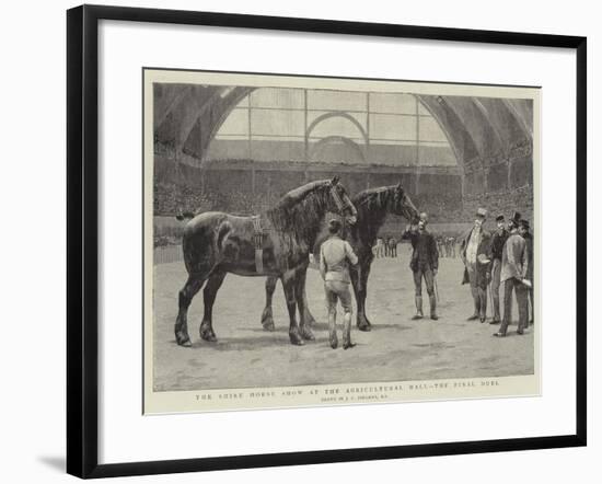 The Shire Horse Show at the Agricultural Hall, the Final Duel-John Charles Dollman-Framed Giclee Print