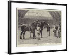 The Shire Horse Show at the Agricultural Hall, the Final Duel-John Charles Dollman-Framed Giclee Print