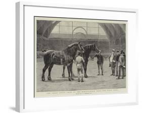 The Shire Horse Show at the Agricultural Hall, the Final Duel-John Charles Dollman-Framed Giclee Print