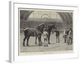 The Shire Horse Show at the Agricultural Hall, the Final Duel-John Charles Dollman-Framed Giclee Print