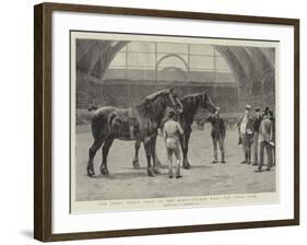 The Shire Horse Show at the Agricultural Hall, the Final Duel-John Charles Dollman-Framed Giclee Print