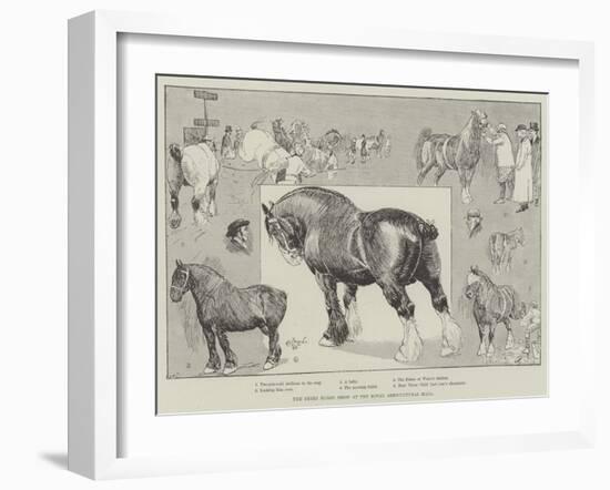 The Shire Horse Show at the Royal Agricultural Hall-Cecil Aldin-Framed Giclee Print