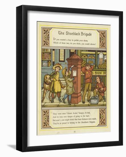 The Shoeblack Brigade-Thomas Crane-Framed Giclee Print