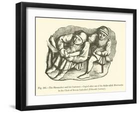 The Shoemaker and His Customer-null-Framed Giclee Print