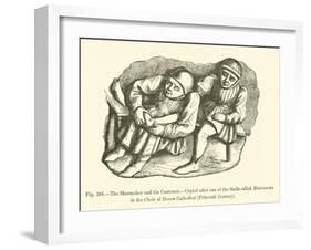 The Shoemaker and His Customer-null-Framed Giclee Print