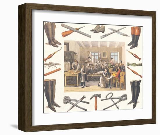 The Shoemaker, c.1830-null-Framed Art Print