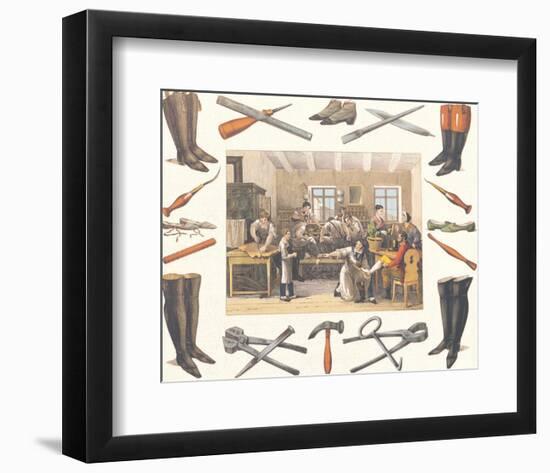 The Shoemaker, c.1830-null-Framed Art Print