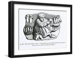 The Shoemaker Fitting a Shoe-null-Framed Giclee Print