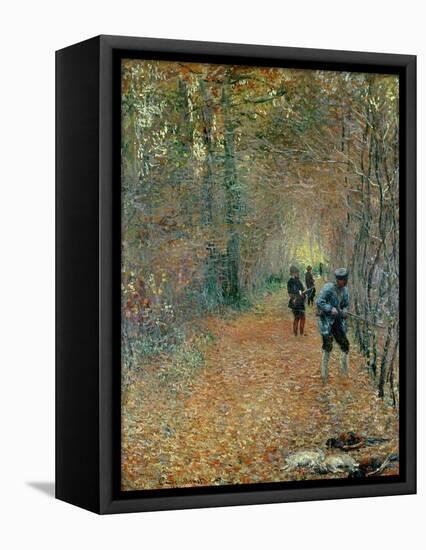 The Shoot, 1876-Claude Monet-Framed Stretched Canvas