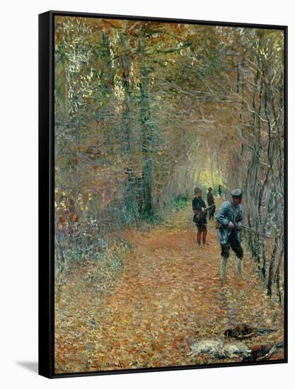 The Shoot, 1876-Claude Monet-Framed Stretched Canvas