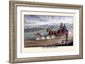 The Shooting Drag-Henry Thomas Alken-Framed Art Print