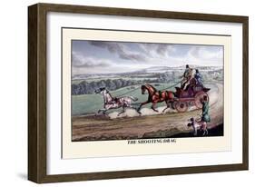 The Shooting Drag-Henry Thomas Alken-Framed Art Print