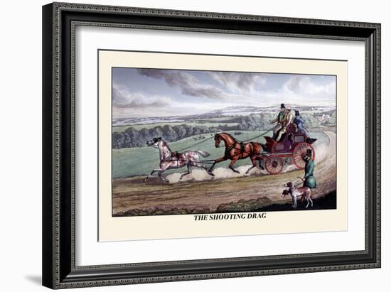 The Shooting Drag-Henry Thomas Alken-Framed Art Print