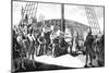 The Shooting of Admiral Byng on Board the 'Monarque, 1757-null-Mounted Giclee Print