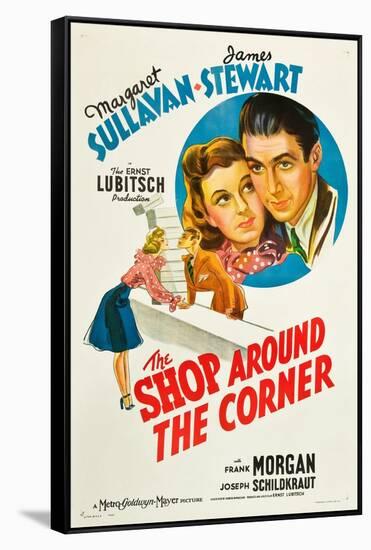 THE SHOP AROUND THE CORNER, from left: Margaret Sullavan, James Stewart, 1940-null-Framed Stretched Canvas