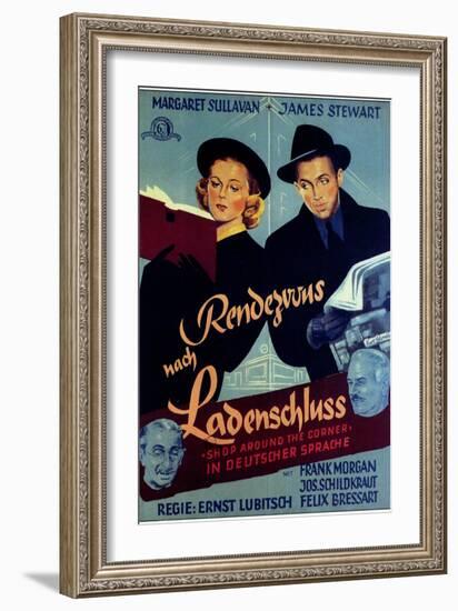 The Shop Around the Corner, German Movie Poster, 1940-null-Framed Art Print