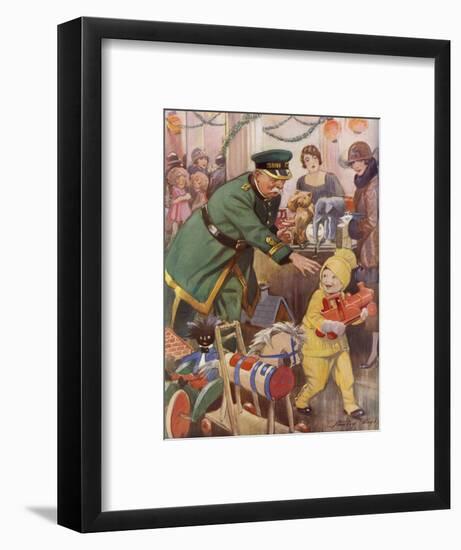 The Shop Lifter by Stanley Lloyd-Stanley Lloyd-Framed Art Print