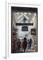 The Shopping Arcade 'Des Panoramas' in Paris, 1807-Philibert Louis Debucourt-Framed Giclee Print