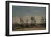 The Shore of Portrieux, North Coast, 1875 (Oil on Canvas)-Eugene Louis Boudin-Framed Giclee Print