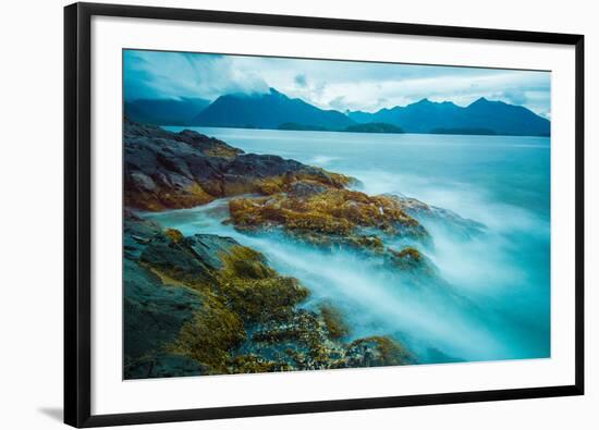 The shores of Bamdoroshni Island off the coast of Sitka, Alaska-Mark A Johnson-Framed Photographic Print