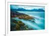 The shores of Bamdoroshni Island off the coast of Sitka, Alaska-Mark A Johnson-Framed Photographic Print