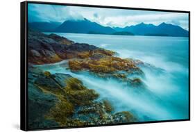 The shores of Bamdoroshni Island off the coast of Sitka, Alaska-Mark A Johnson-Framed Stretched Canvas