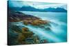 The shores of Bamdoroshni Island off the coast of Sitka, Alaska-Mark A Johnson-Stretched Canvas
