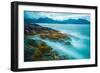 The shores of Bamdoroshni Island off the coast of Sitka, Alaska-Mark A Johnson-Framed Photographic Print