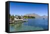 The Shores of Lake Wakatipu, Queenstown, Otago, South Island, New Zealand, Pacific-Michael-Framed Stretched Canvas