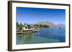 The Shores of Lake Wakatipu, Queenstown, Otago, South Island, New Zealand, Pacific-Michael-Framed Photographic Print