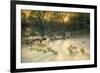 The Shortening Winter's Day is near a close (Oil on Canvas)-Joseph Farquharson-Framed Giclee Print