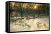 The Shortening Winter's Day Is Near a Close-Joseph Farquharson-Framed Stretched Canvas