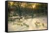 The Shortening Winter's Day Is Near a Close-Joseph Farquharson-Framed Stretched Canvas