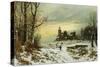 The Shortening Winter's Day Is Near a Close-Friedrich Joseph Nicolai Heyendahl-Stretched Canvas