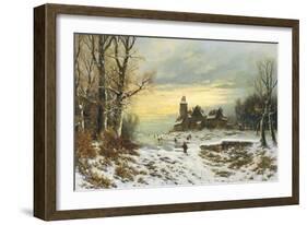 The Shortening Winter's Day Is near a Close-Friedrich Heyendahl-Framed Giclee Print
