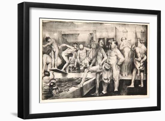 The Shower-Bath, 1917-George Wesley Bellows-Framed Giclee Print