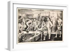 The Shower-Bath, 1917-George Wesley Bellows-Framed Giclee Print