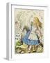 The Shower of Cards, Illustration from Alice in Wonderland by Lewis Carroll-John Tenniel-Framed Giclee Print