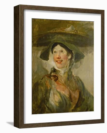 The Shrimp Girl, Ca. 1740-1745-William Hogarth-Framed Giclee Print