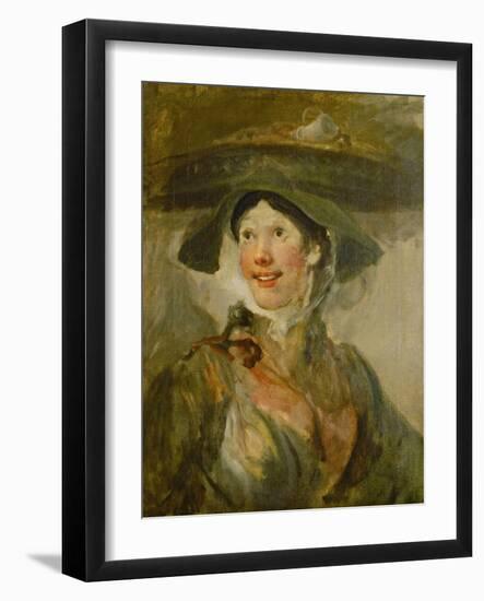 The Shrimp Girl, Ca. 1740-1745-William Hogarth-Framed Giclee Print