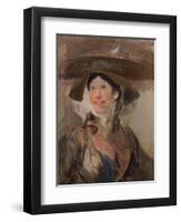 The Shrimp Girl, circa 1745-William Hogarth-Framed Premium Giclee Print