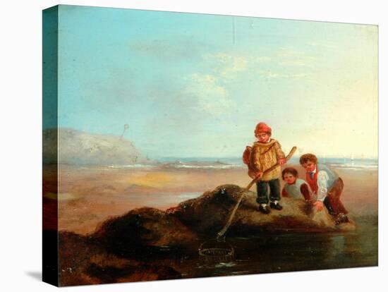 The Shrimpers-William Collins-Stretched Canvas