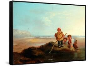 The Shrimpers-William Collins-Framed Stretched Canvas