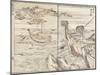 The Shrine of Bornfire, Oki Island, 1817-Katsushika Hokusai-Mounted Giclee Print