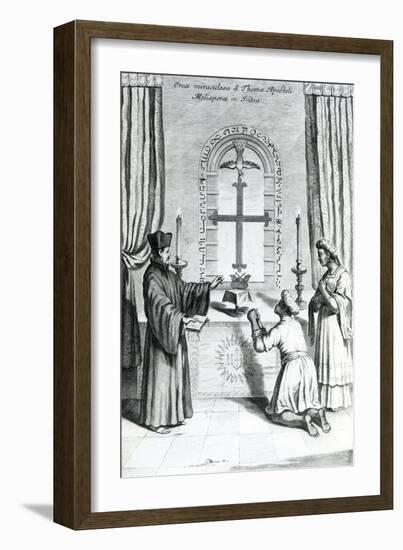 The Shrine of Saint Thomas at Meliapore, 1667-Athanasius Kircher-Framed Giclee Print